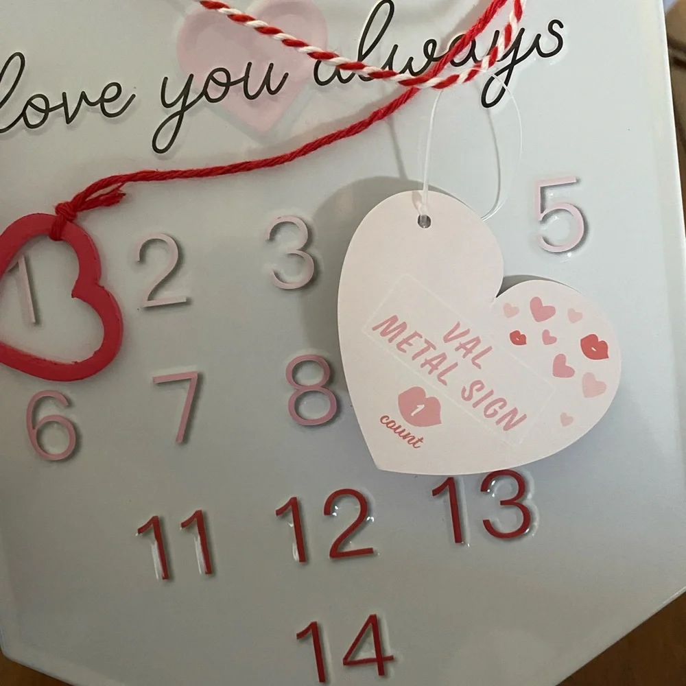 Target Bullseye Countdown Metal Sign